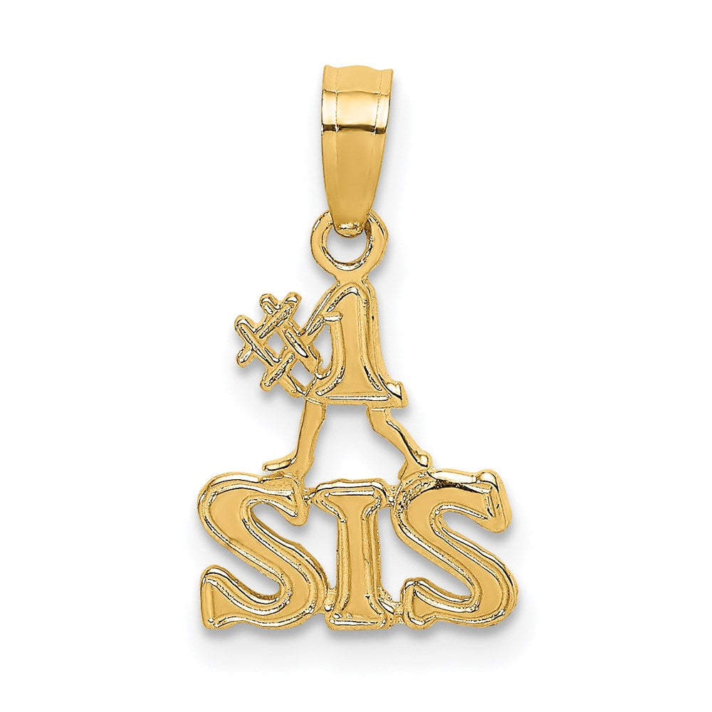 14K Gelbgold Poliert #1 Sis Charm