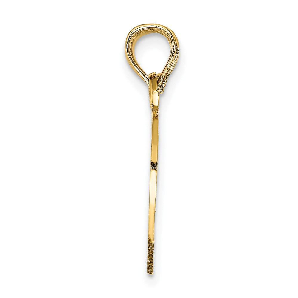 14K Gelbgold Junge/girl Freund Break-apart Herz Charm