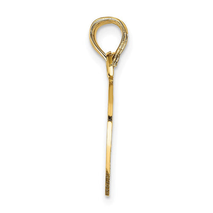 14K Gelbgold Junge/girl Freund Break-apart Herz Charm