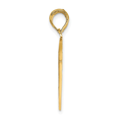 14K Gelbgold "FOREVER AND EVER" Herz-Charm zum Auseinanderbrechen