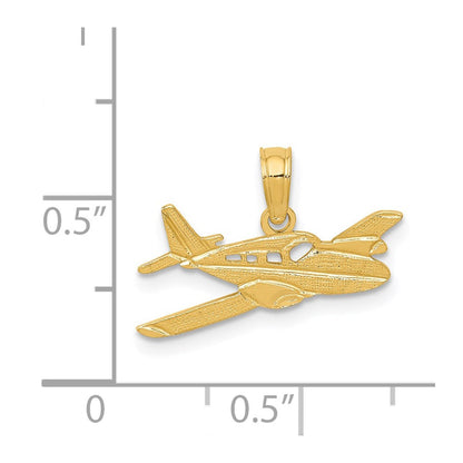 14K Gelbgold Cessna Plane Anhänger