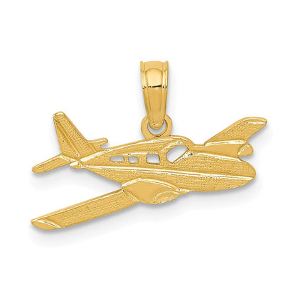 14K Gelbgold Cessna Plane Anhänger