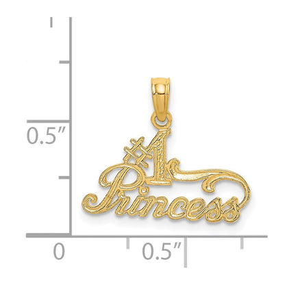 14K Gelbgold #1 Princess Charm