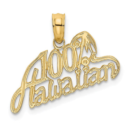 14K Gelbgold 100% Hawaiian Charm