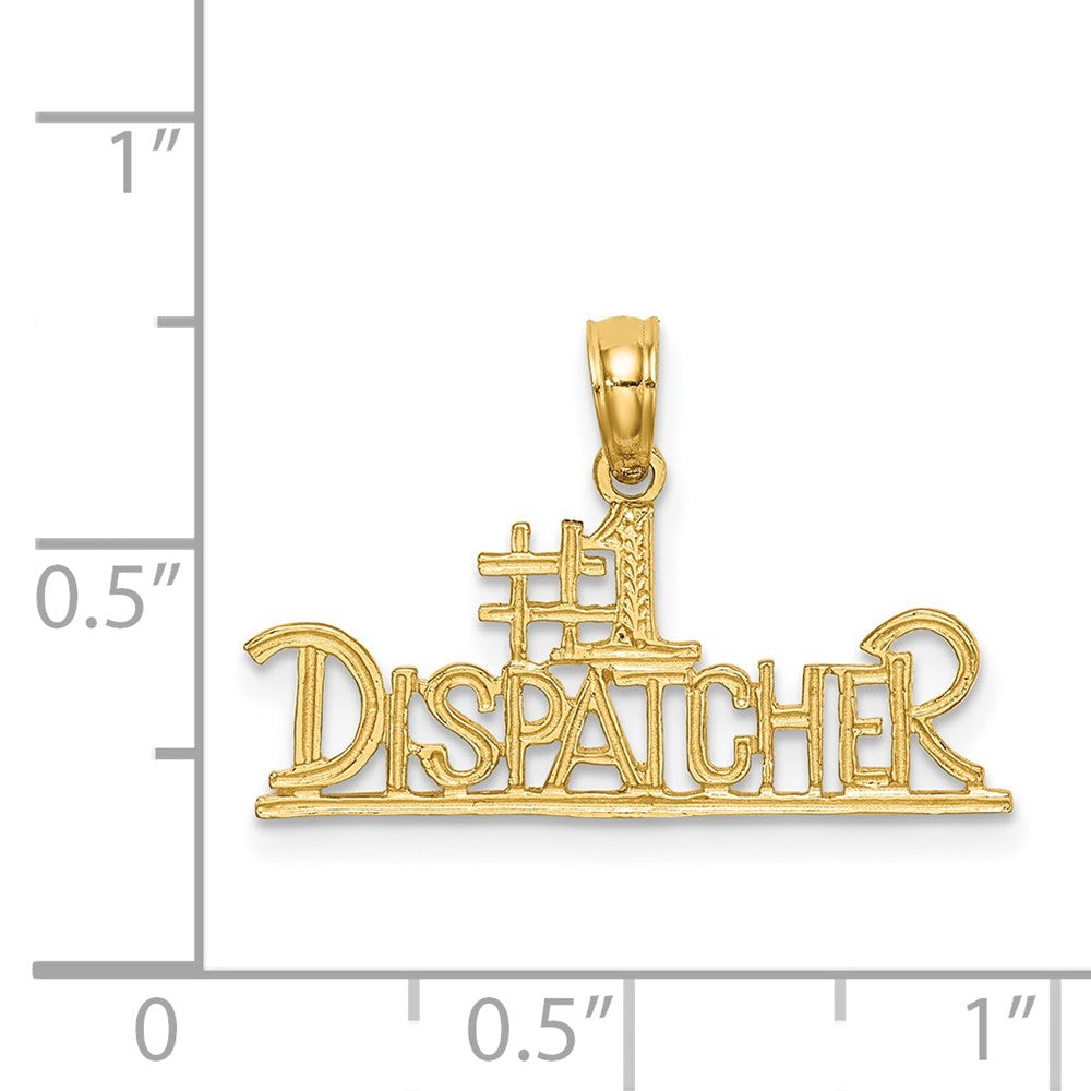14K Gelbgold #1 Dispatcher Charm
