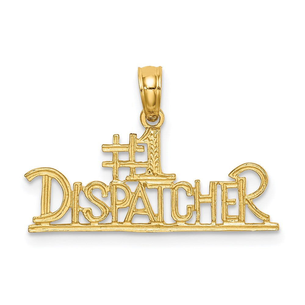 14K Gelbgold #1 Dispatcher Charm
