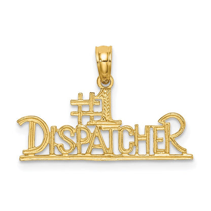 14K Gelbgold #1 Dispatcher Charm