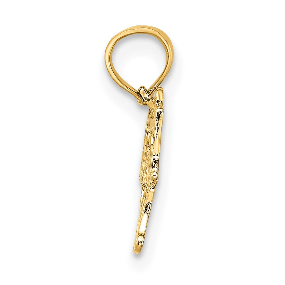 14K Gelbgold Baseball Mama Charm