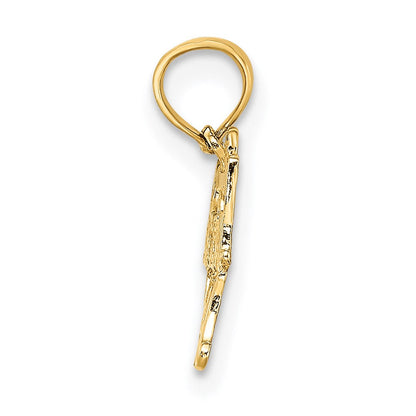 14K Gelbgold Baseball Mama Charm