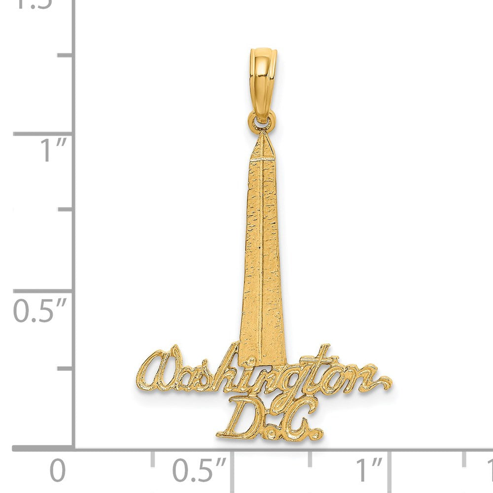 14K Gelbgold Washington D.c. Monument Charm