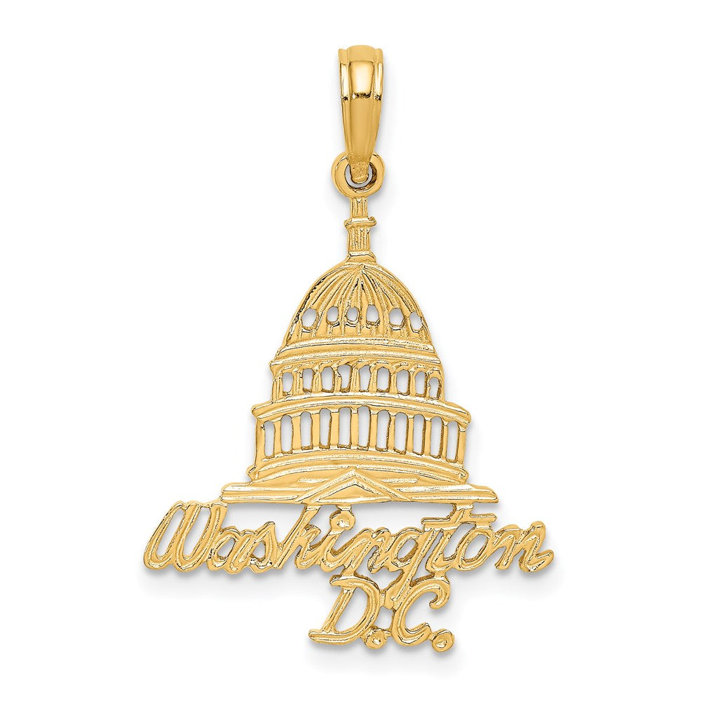 14K Gelbgold Charm Kapitolgebäude Washington D.C