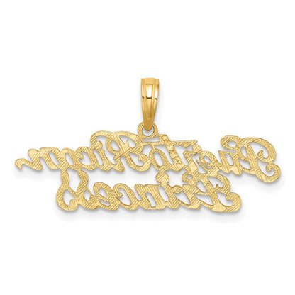 14K Gelbgold Puerto Rican Princess Charm