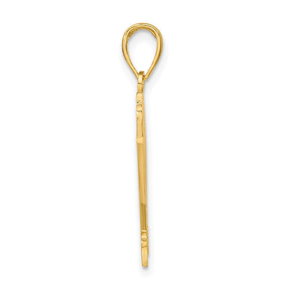 14K Gelbgold Charm „LAS VEGAS“ mit Spielkarten