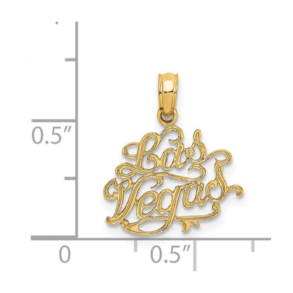 14K Gelbgold Las Vegas Charm