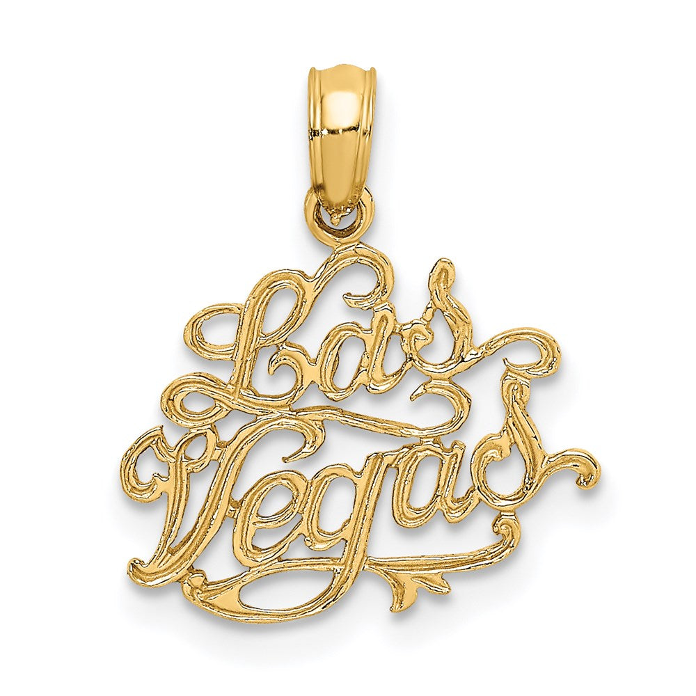 14K Gelbgold Las Vegas Charm