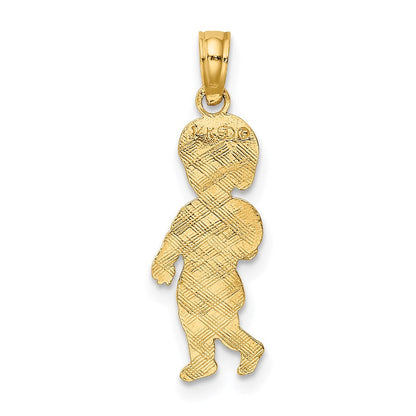 14K Gelbgold Little Junge Walking Charm
