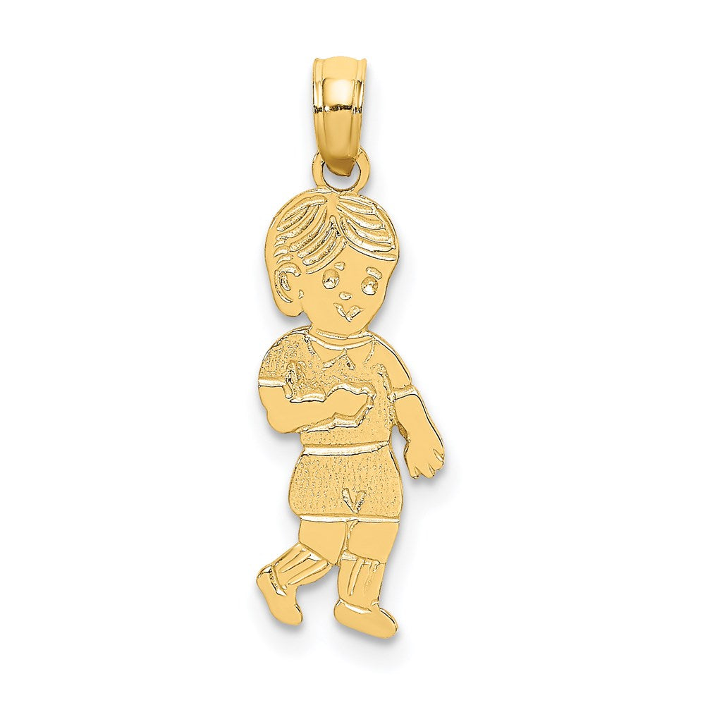 14K Gelbgold Little Junge Walking Charm