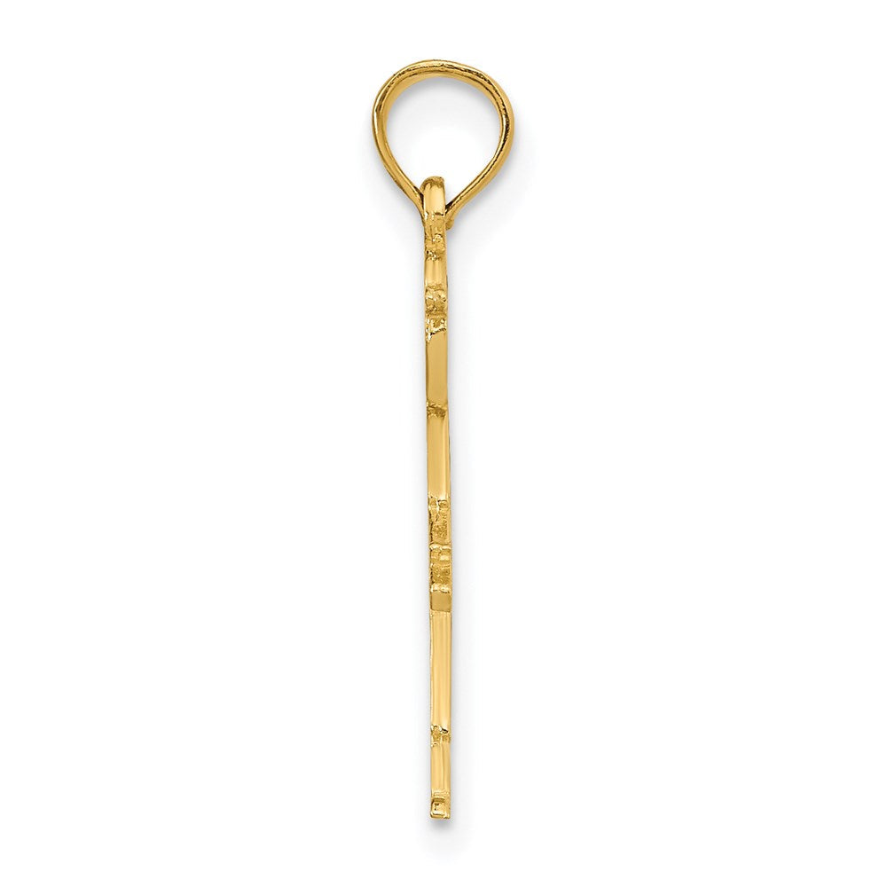 14K Gelbgold Junge mit Baseball Cap Charm