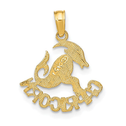 14K Gelbgold Capricorn Tierkreis Charm