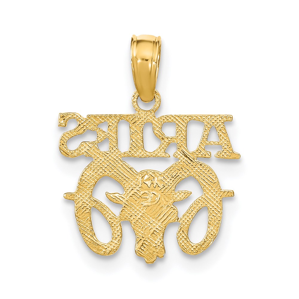 14K Gelbgold Aries Tierkreis Charm