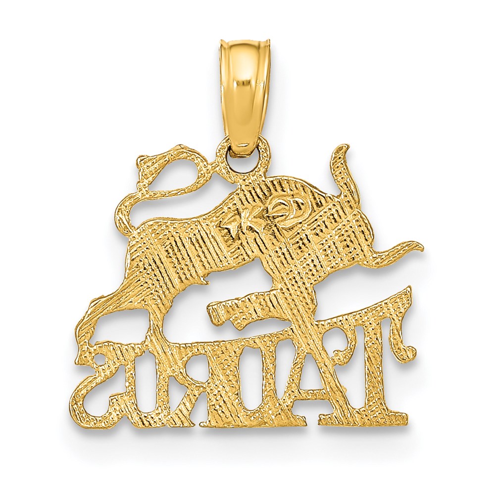 14K Gelbgold Taurus Tierkreis Charm