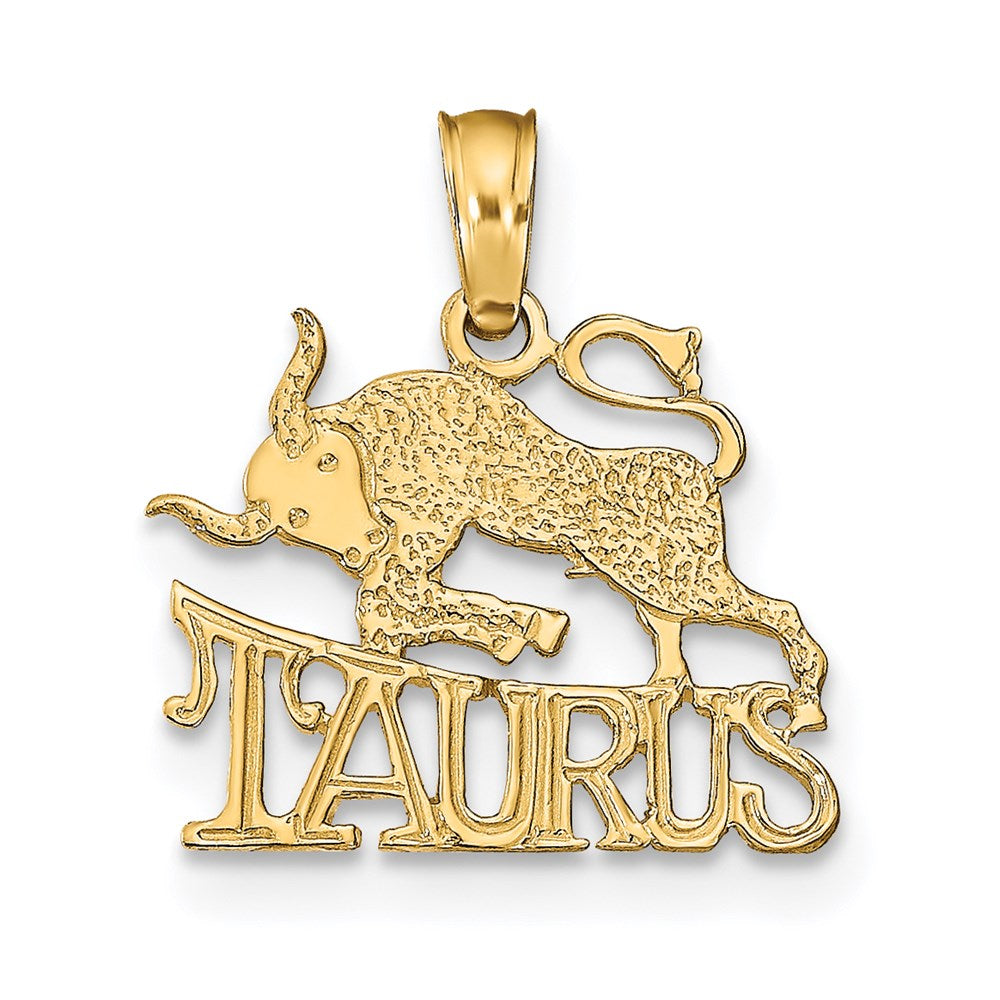 14K Gelbgold Taurus Tierkreis Charm