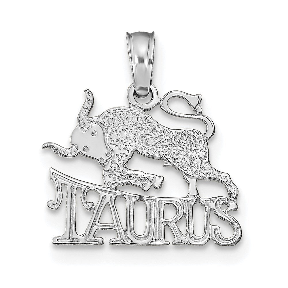 14K Weißgold Wg Taurus Tierkreis Charm