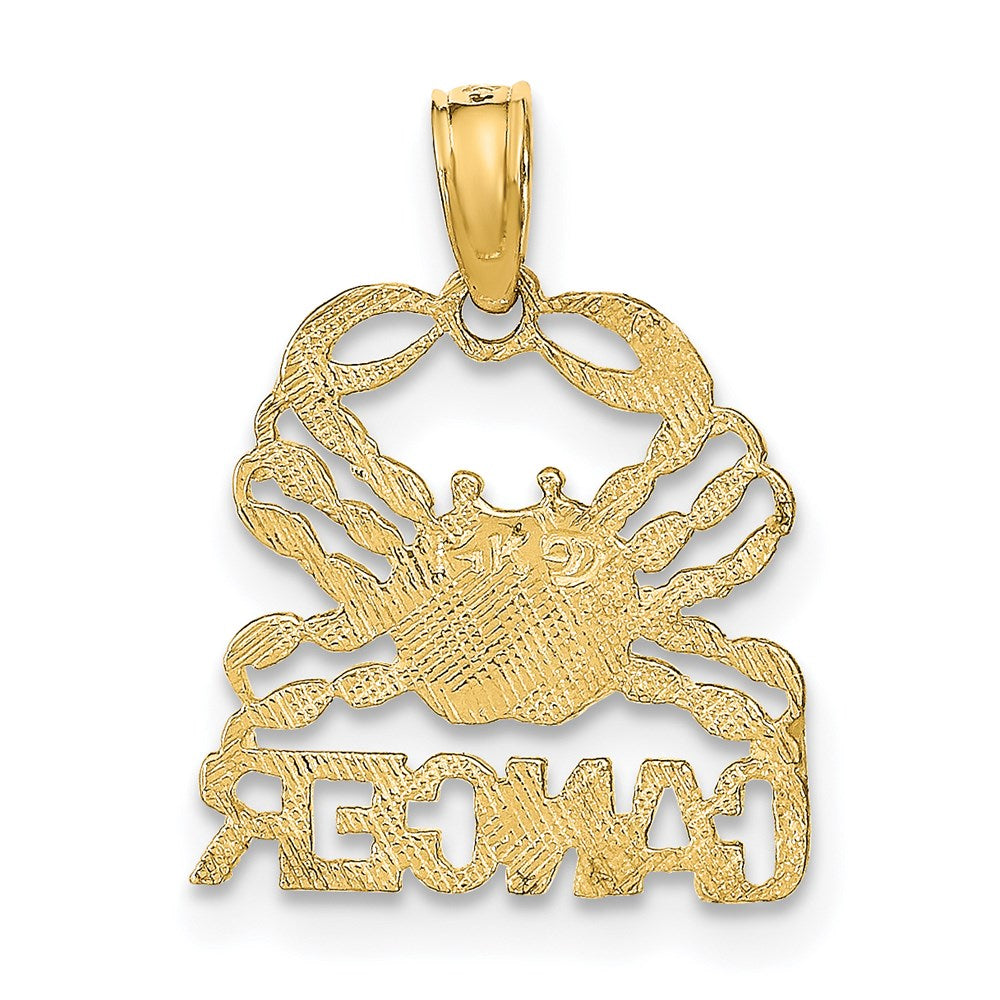 14K Gelbgold Cancer Tierkreis Charm