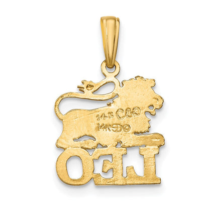 14K Gelbgold Leo Tierkreis Charm