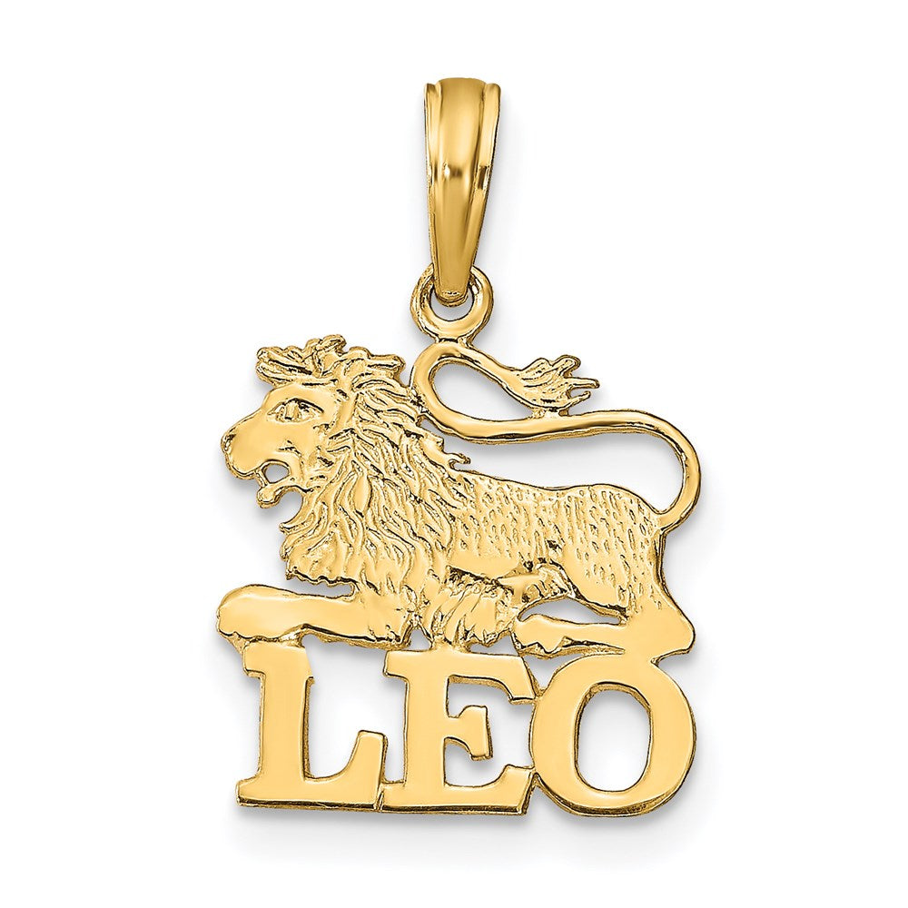 14K Gelbgold Leo Tierkreis Charm