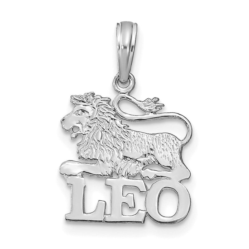 14K Weißgold Wg Leo Tierkreis Charm