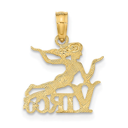 14K Gelbgold Virgo Tierkreis Charm