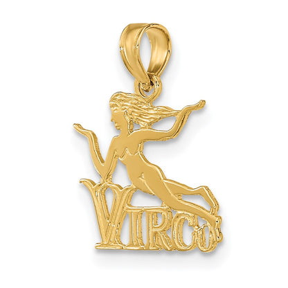 14K Gelbgold Virgo Tierkreis Charm