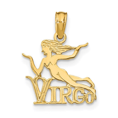 14K Gelbgold Virgo Tierkreis Charm