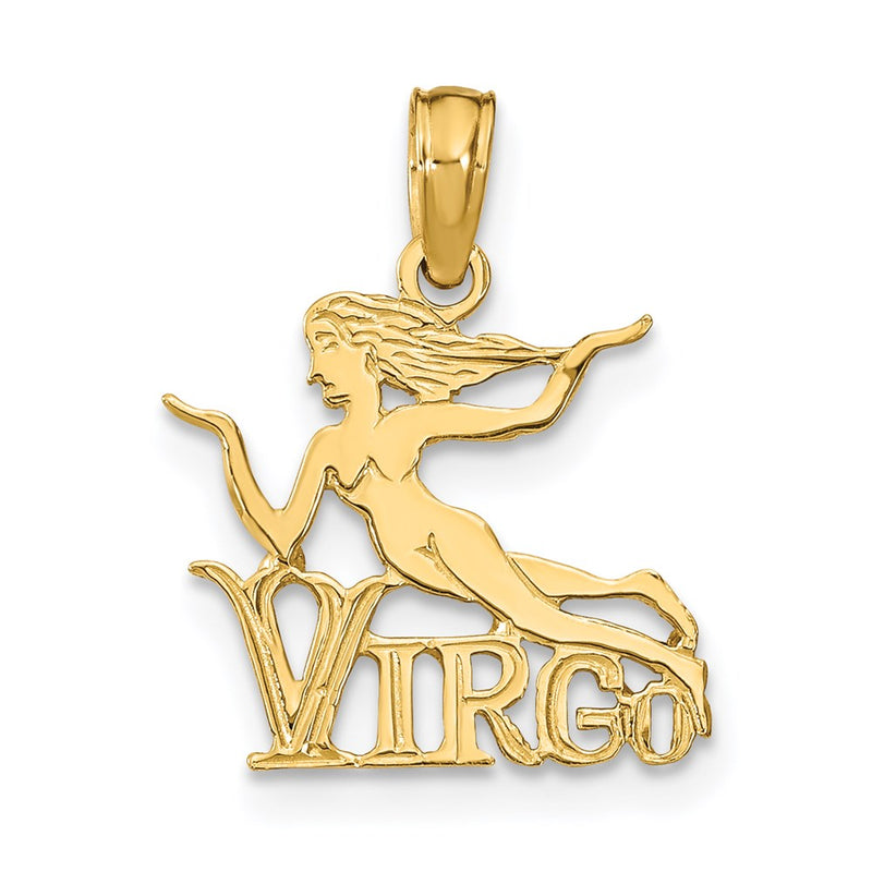 14K Gelbgold Virgo Tierkreis Charm