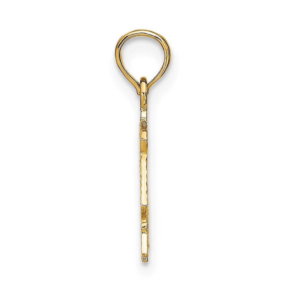 14K Gelbgold Libra Tierkreis Charm