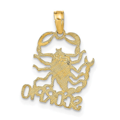 14K Gelbgold Scorpio Tierkreis Charm