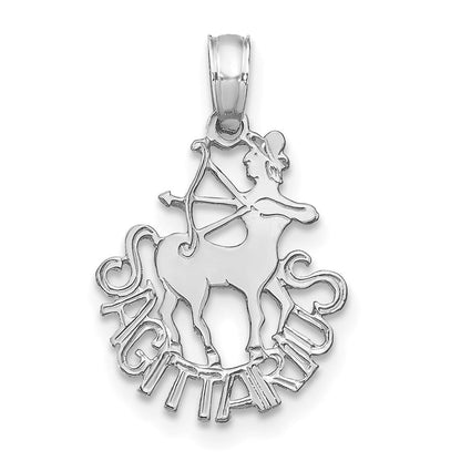 14K Weißgold Wg Sagittarius Tierkreis Charm