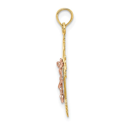 14K Bicolor Kruzifix Charm