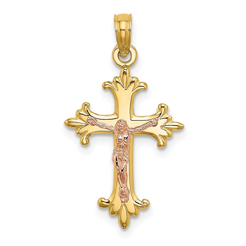 14K Bicolor Kruzifix Charm