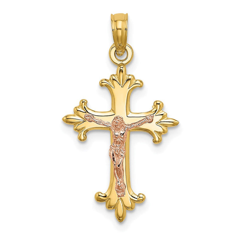 14K Bicolor Kruzifix Charm