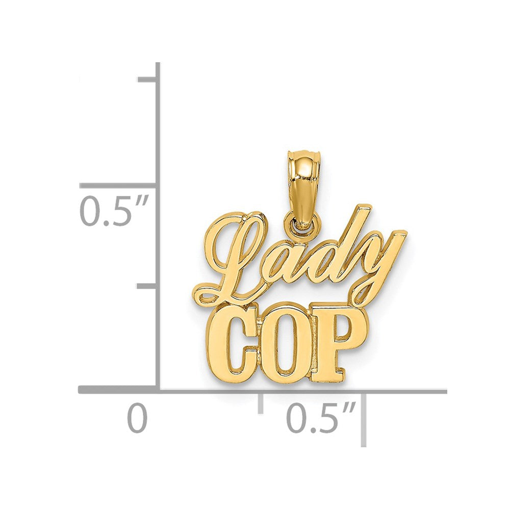 14K Gelbgold Damen Cop Charm