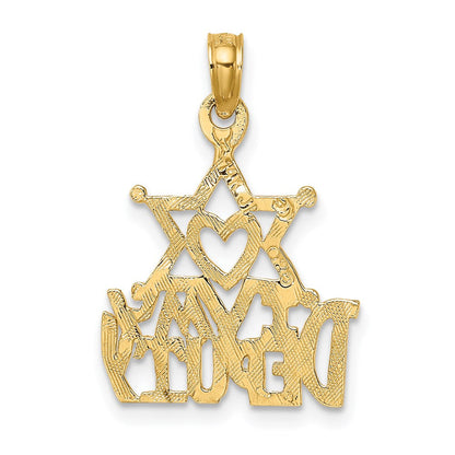 14K Gelbgold I Herz My Sheriff Charm