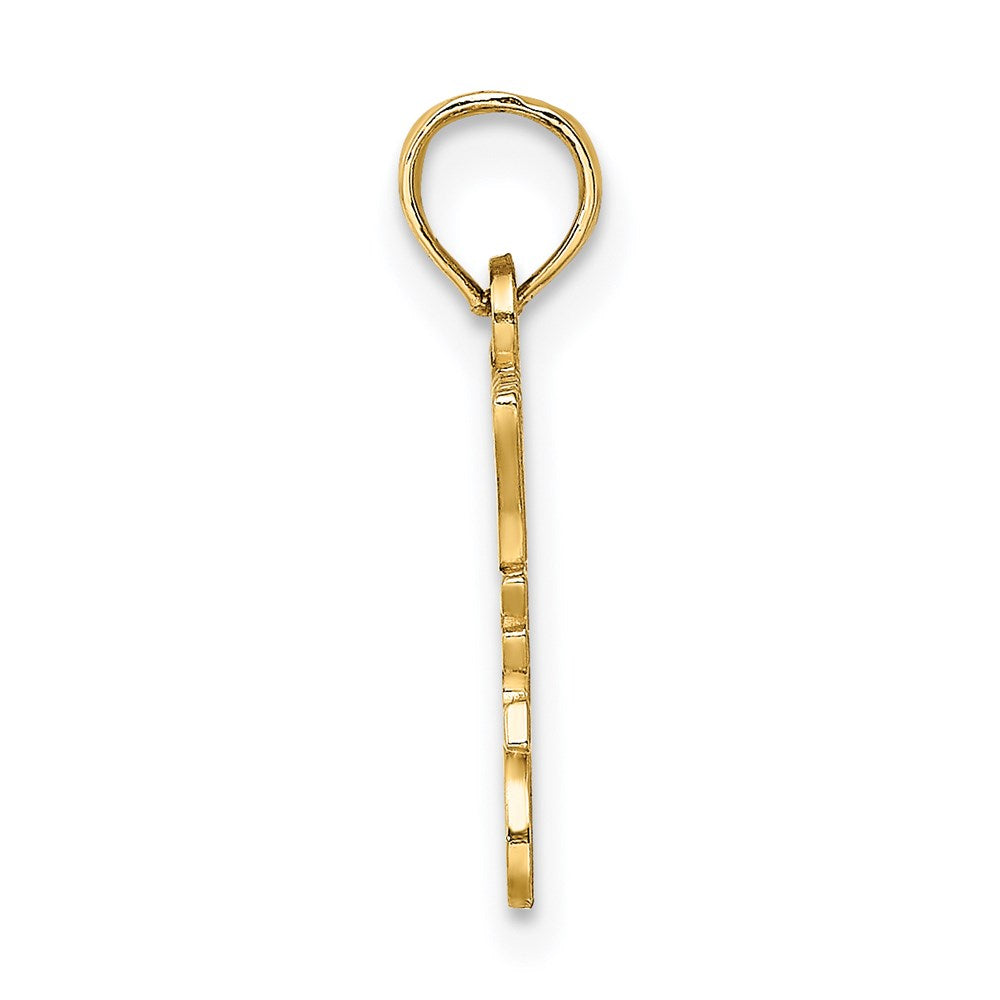 14K Gelbgold I Herz My Police Dad Charm