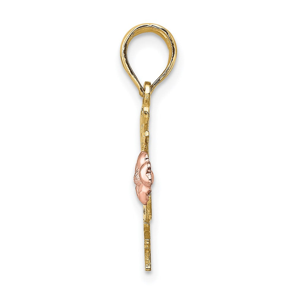 14K Bicolor Someone Special mit Blume Charm