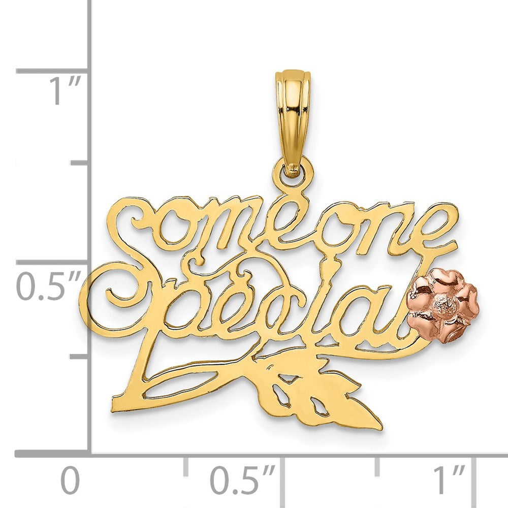 14K Bicolor Someone Special mit Blume Charm