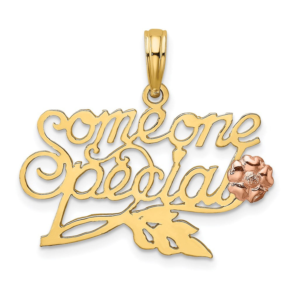 14K Bicolor Someone Special mit Blume Charm