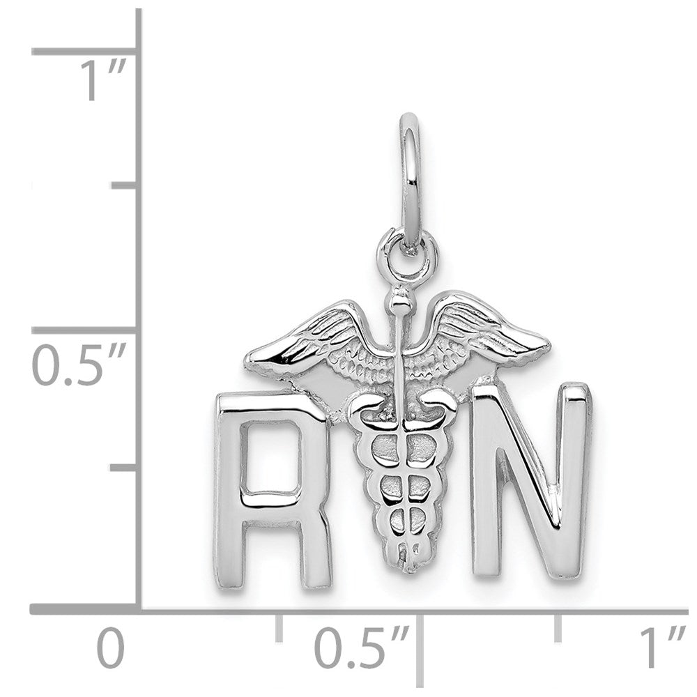 14K Weißgold Rn Charm