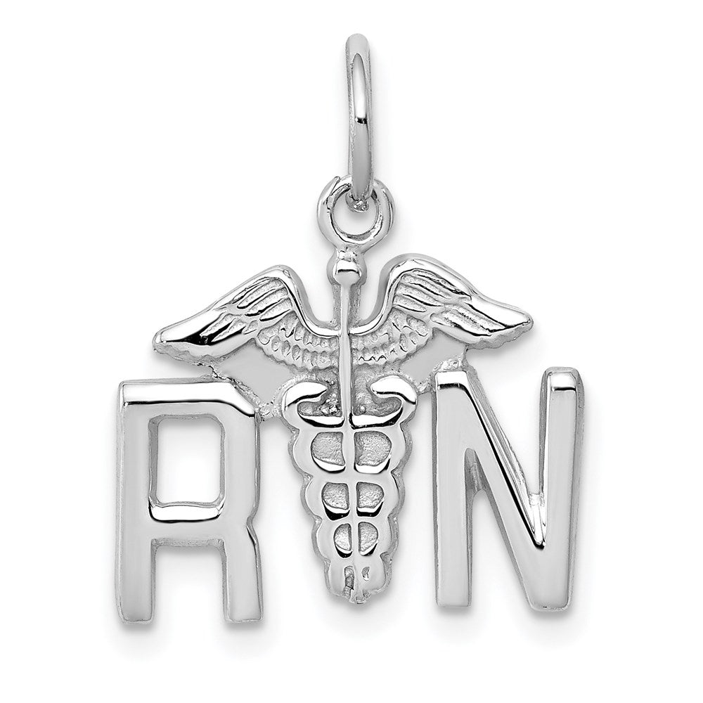 14K Weißgold Rn Charm