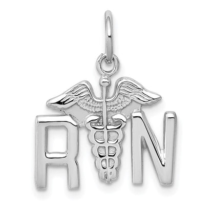 14K Weißgold Rn Charm